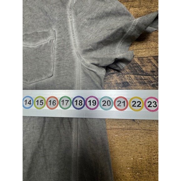 Rock & Republic Mens Gray Acid Wash Short Sleeve Polo Shirt Large RR141101 - Picture 4 of 8